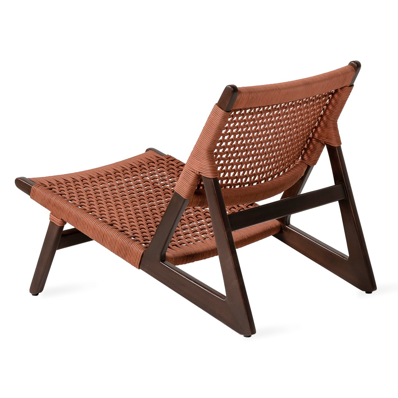 Kuwana Outdoor Accent Chair Cinnamon Weave Espresso