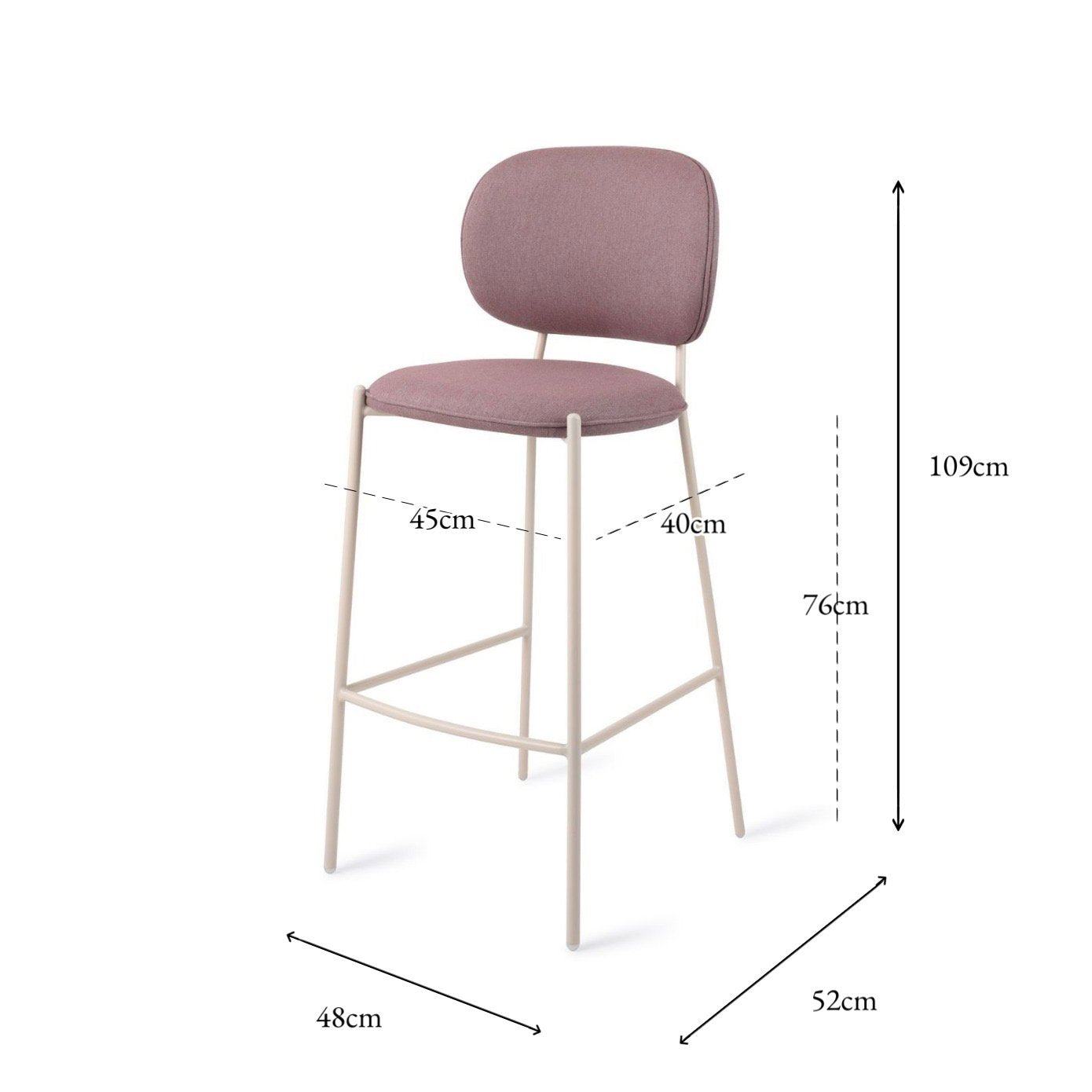 Yoichi Bar Chair Purple Rain Bar