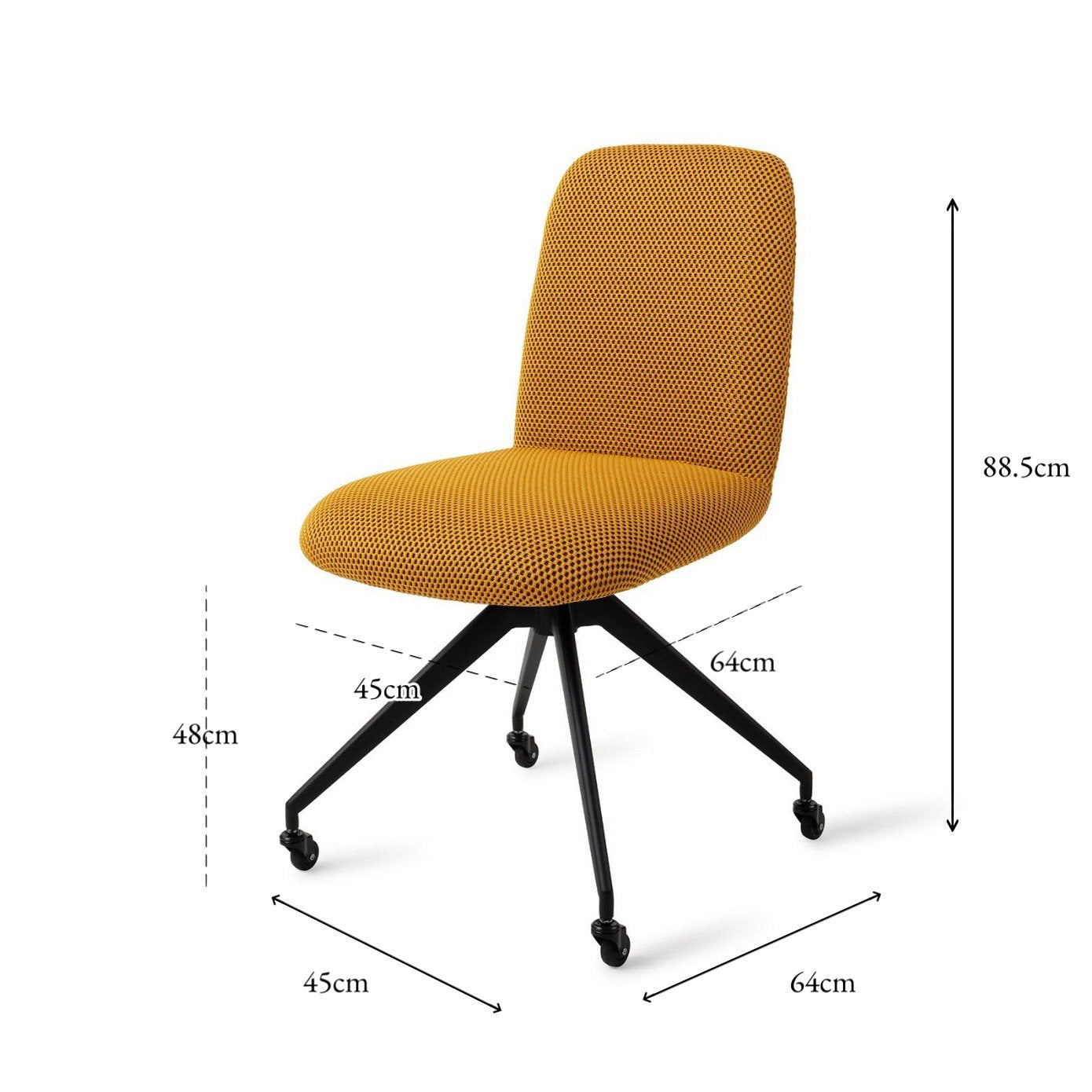 Taiwa Dining Chair Groovy Garam Glide Black