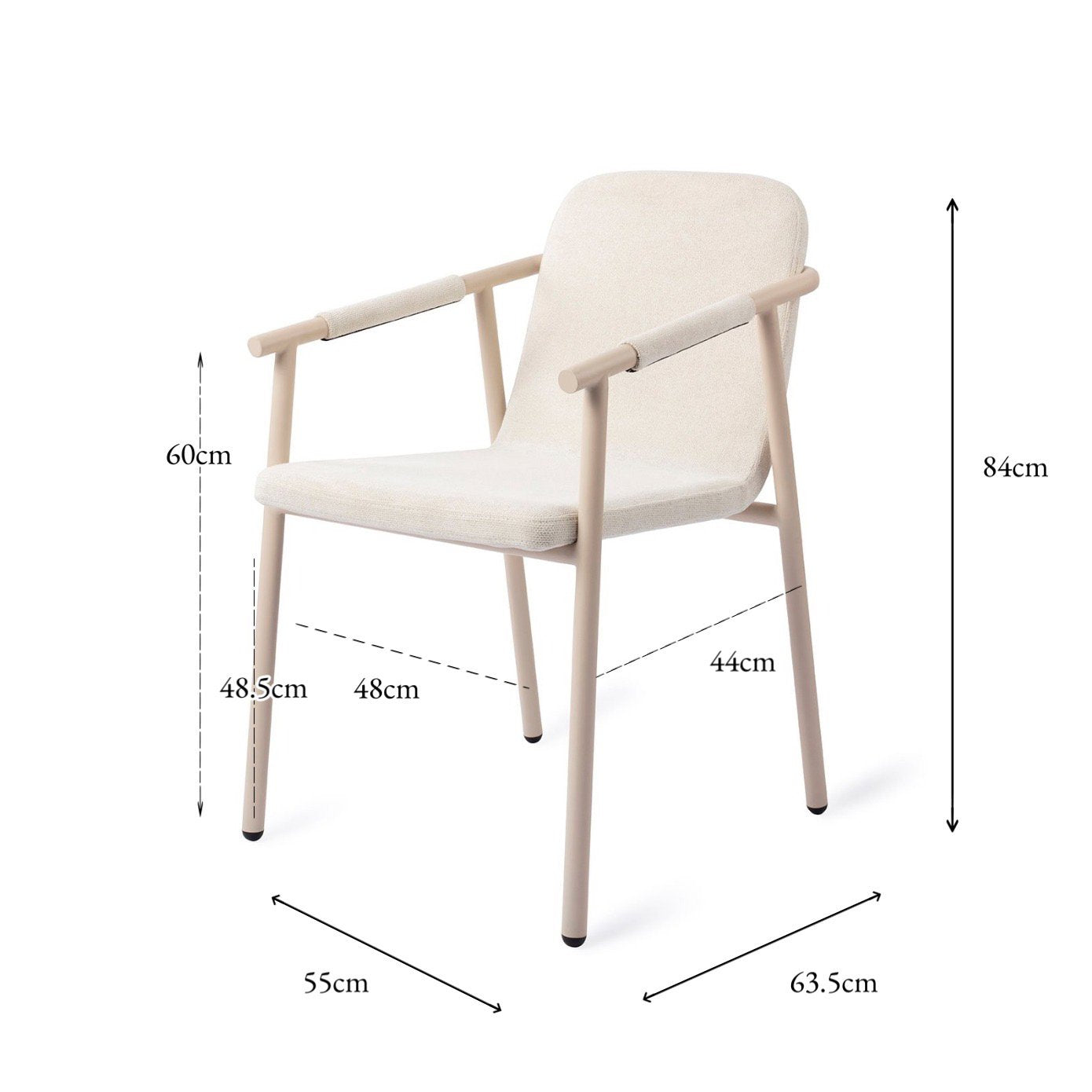 Kochi Dining Chair Dash Of Creme