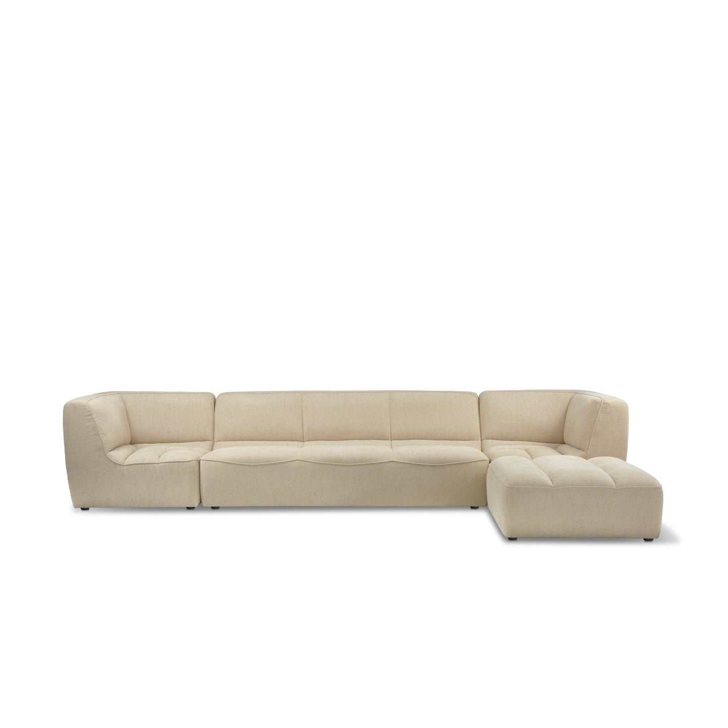 Muonist Sofa Ecru Combi 3 Right
