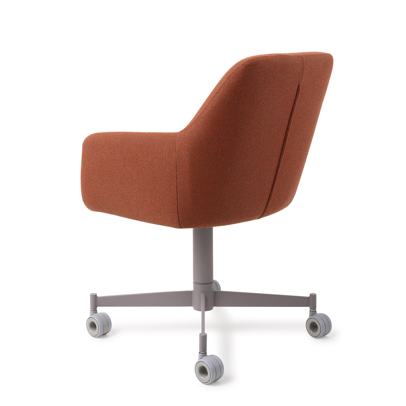 Hiroo Dining Chair Hearth Harmony Caster Grey