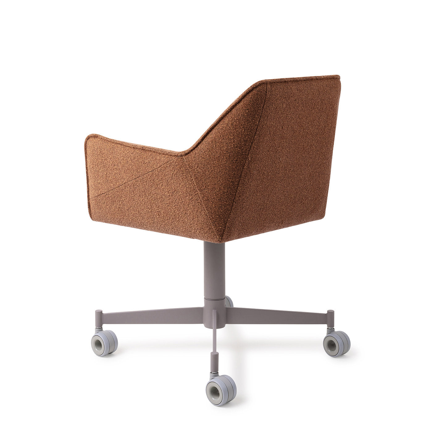 Tome Dining Chair Cinnamon Bun Caster Grey