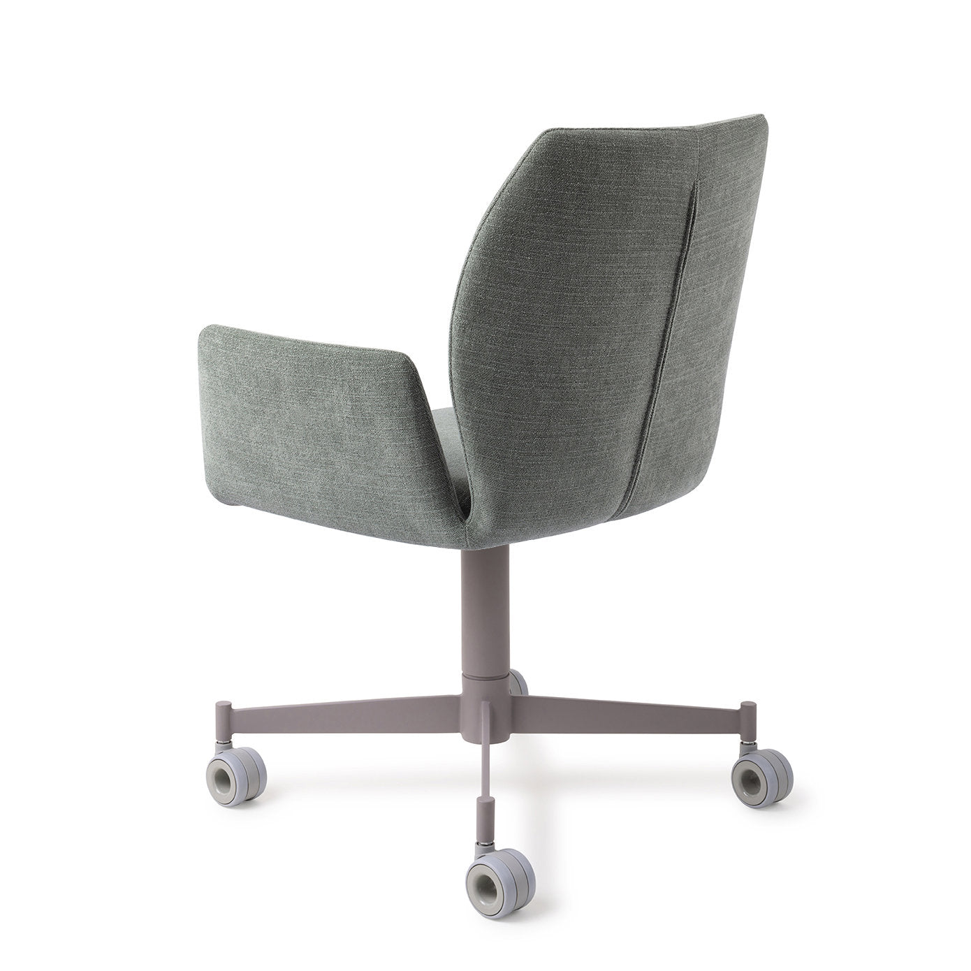 Misaki Dining Chair Breezy Blue Caster Grey