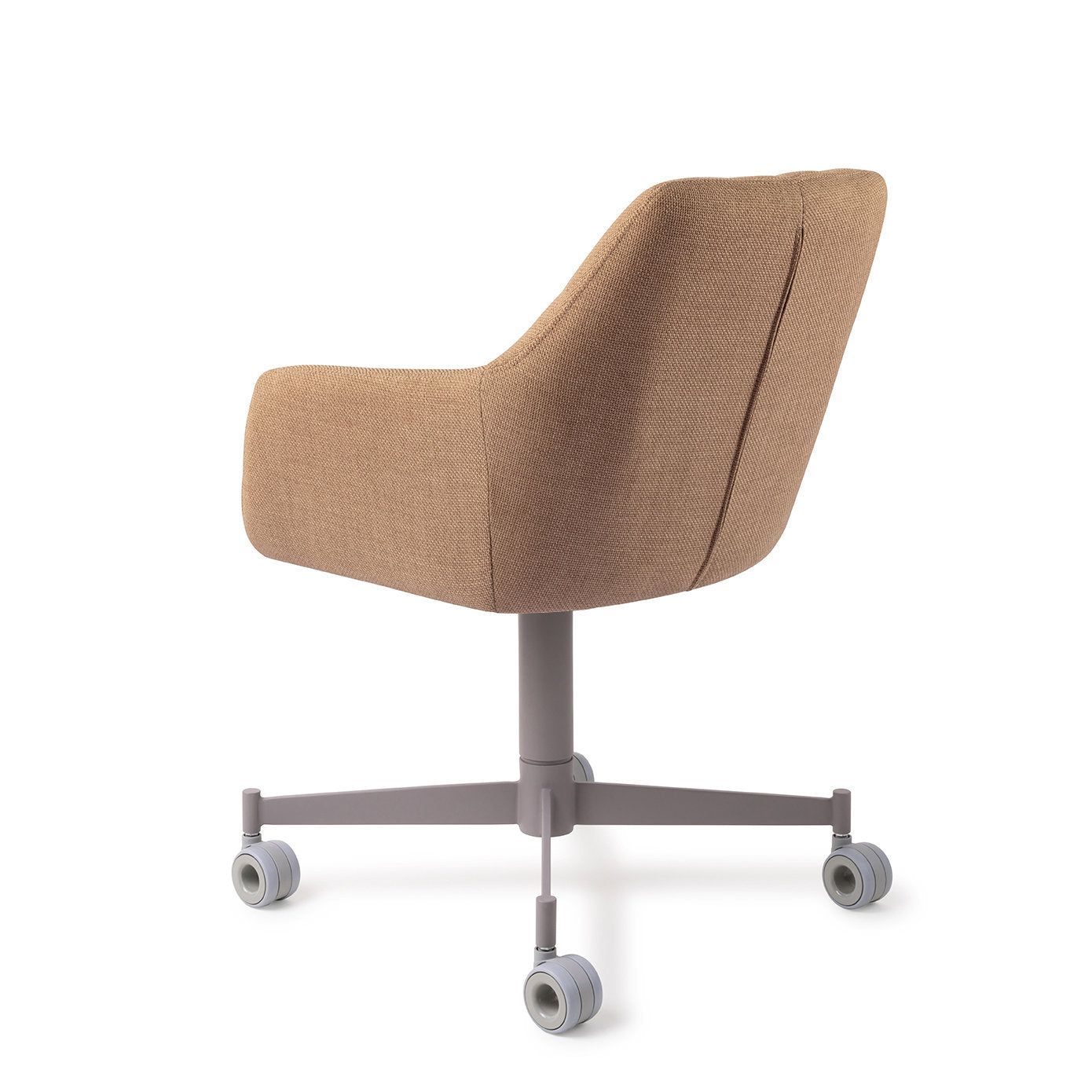 Noto Dining Chair Toasted Toffee Caster Grey