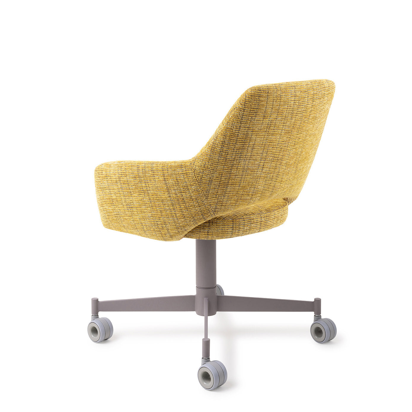 Yanai Dining Chair Lemon Lines Caster Grey