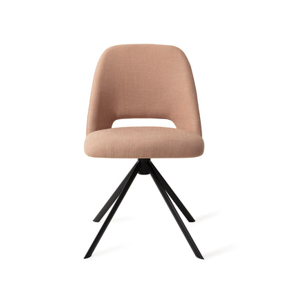 Sasue Dining Chair Luster Liver Revolve Black