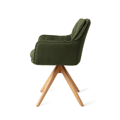 Akune Dining Chair Evergreen Revolve Natural (Wood)