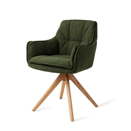 Akune Dining Chair Evergreen Revolve Natural (Wood)