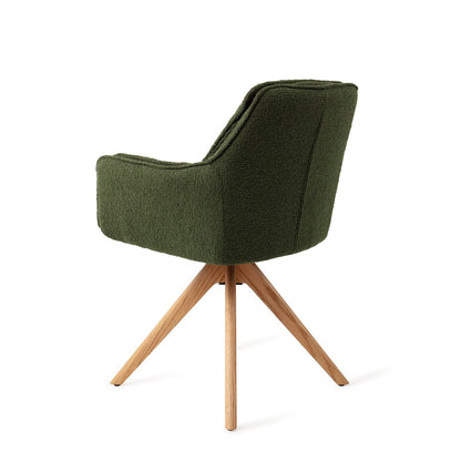 Akune Dining Chair Evergreen Revolve Natural (Wood)