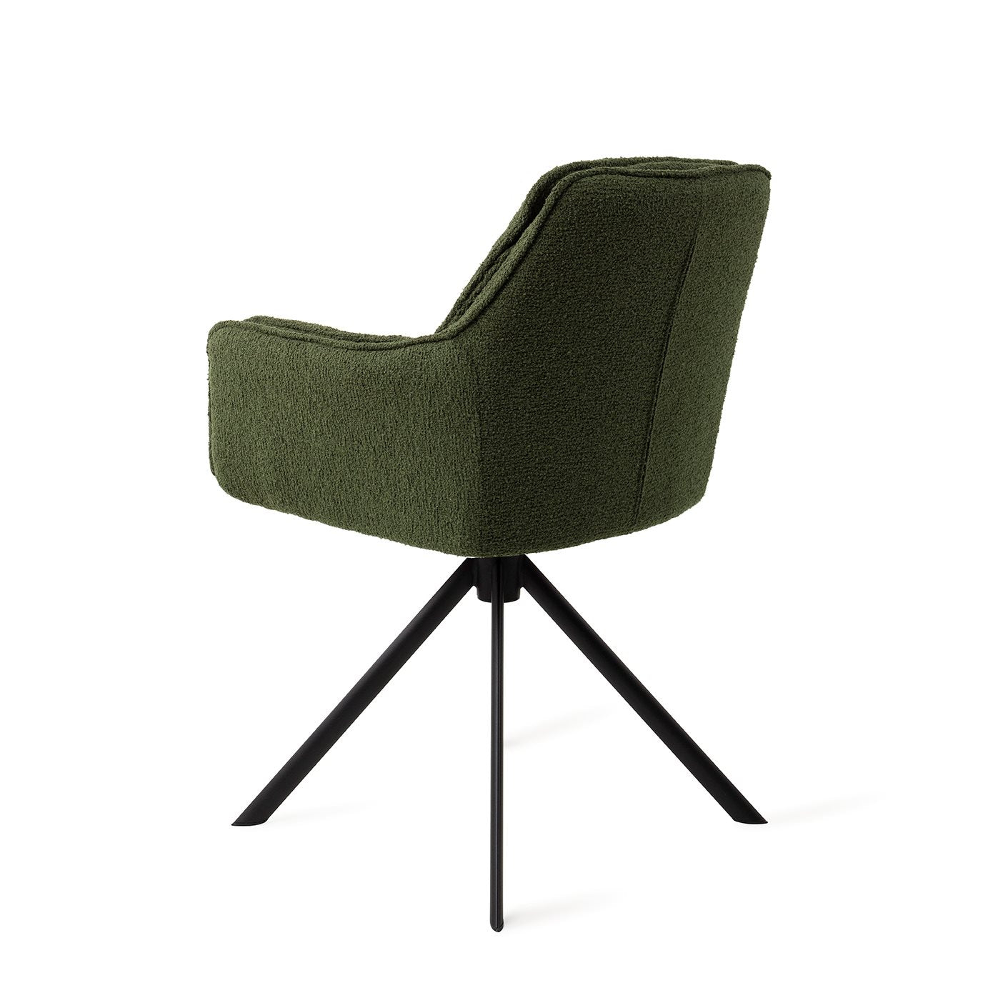 Akune Dining Chair Evergreen Revolve Black (Metal)