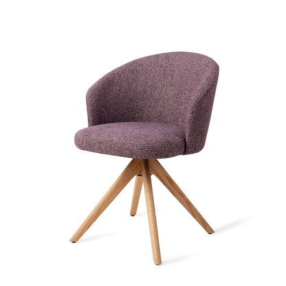 Niimi Dining Chair Perfect Plum Revolve Natural