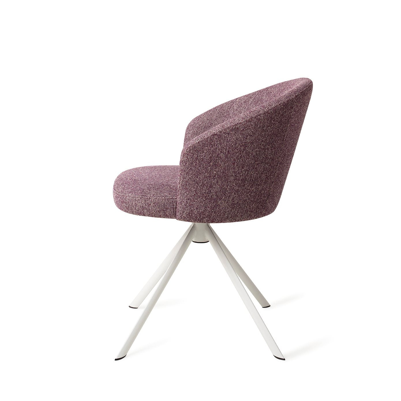 Niimi Dining Chair Perfect Plum Revolve White