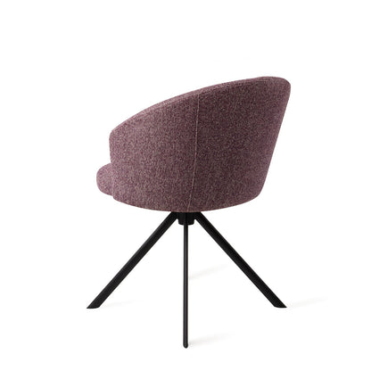 Niimi Dining Chair Perfect Plum Revolve Black