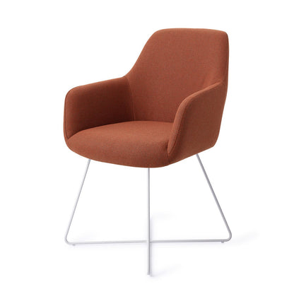 Hiroo Dining Chair Hearth Harmony Cross White
