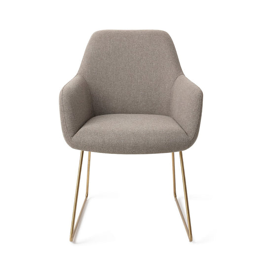 Hiroo Dining Chair Foggy Fusion Slide Gold