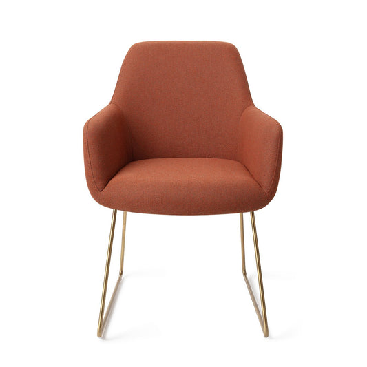 Hiroo Dining Chair Hearth Harmony Slide Gold