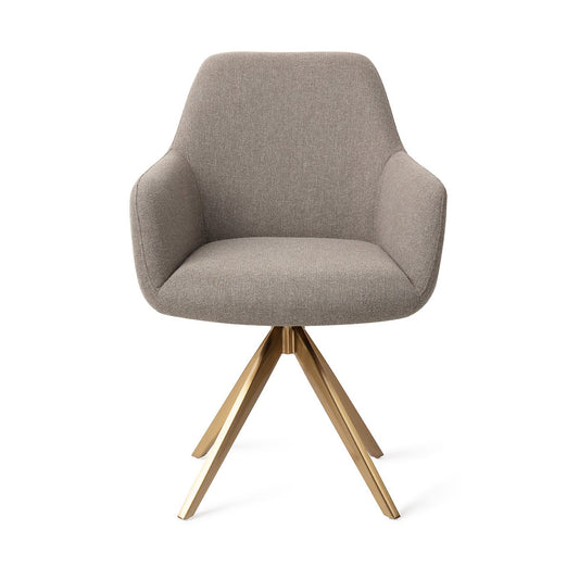 Hiroo Dining Chair Foggy Fusion Turn Gold
