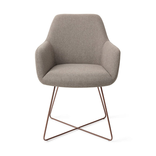 Hiroo Dining Chair Foggy Fusion Cross Rose