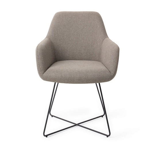 Hiroo Dining Chair Foggy Fusion Cross Black