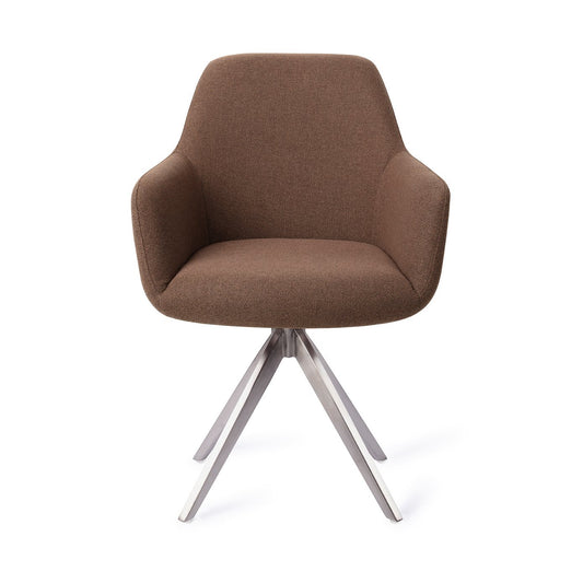 Hiroo Dining Chair Rustic Rye Turn Steel