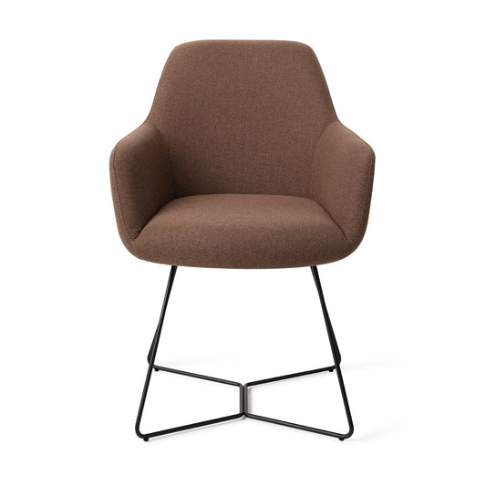 Hiroo Dining Chair Rustic Rye Beehive Black