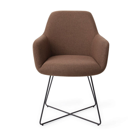 Hiroo Dining Chair Rustic Rye Cross Black