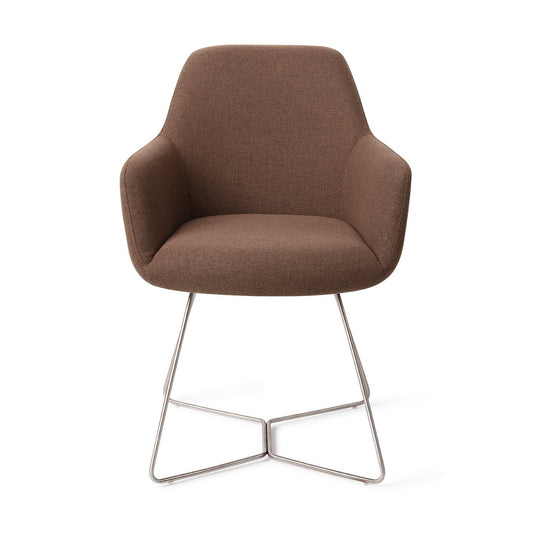 Hiroo Dining Chair Rustic Rye Beehive Steel
