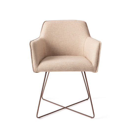 Hofu Dining Chair Wild Walnut Cross Rose