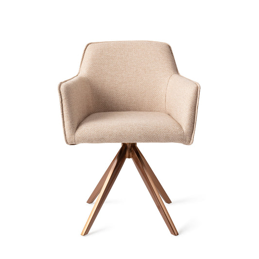 Hofu Dining Chair Wild Walnut Turn Rose