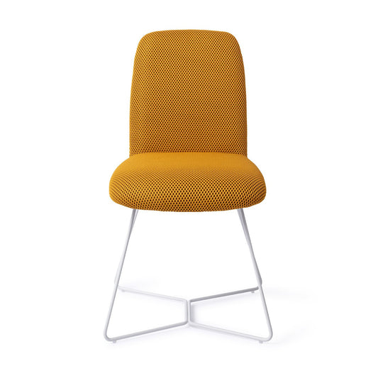 Taiwa Dining Chair Groovy Garam Beehive White