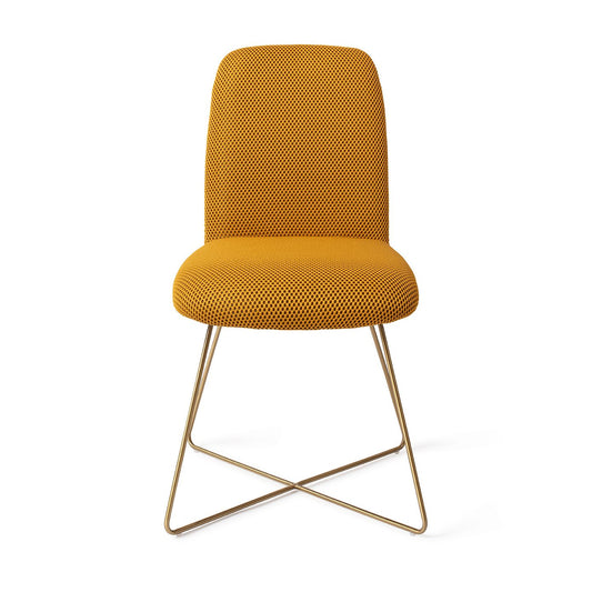 Taiwa Dining Chair Groovy Garam Cross Gold