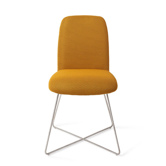 Taiwa Dining Chair Groovy Garam Cross Steel