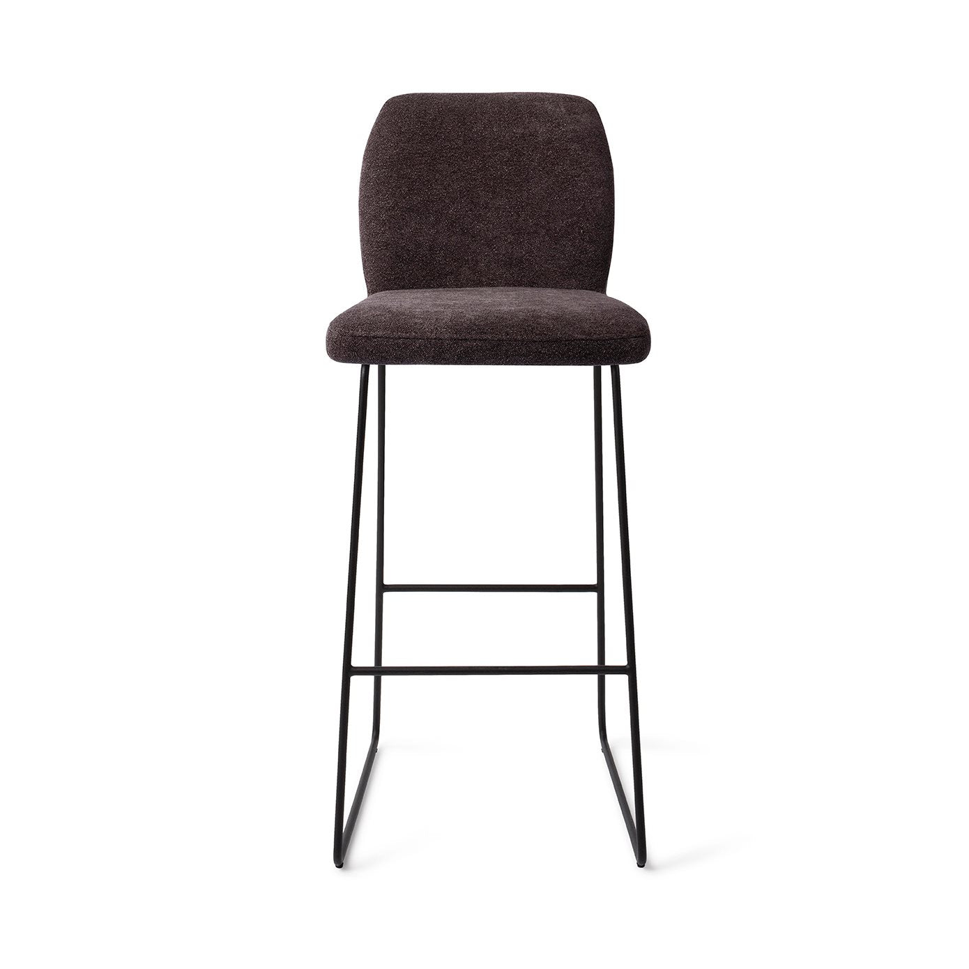 Ikata Bar Chair Almost Black Slide Bar (75 cm)
