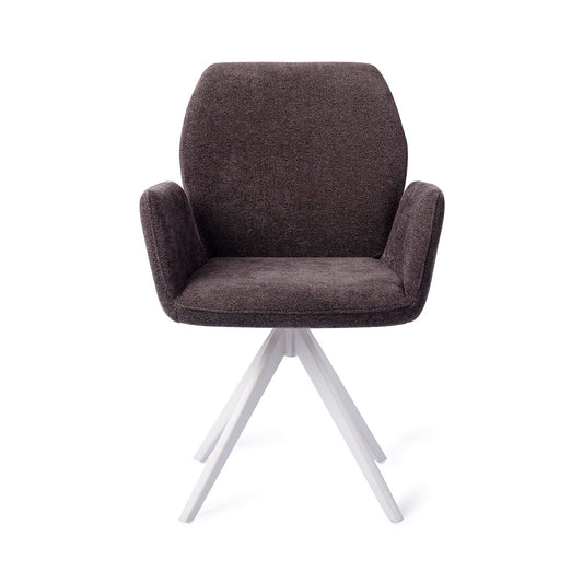 Misaki Dining Chair Almost Black Turn White