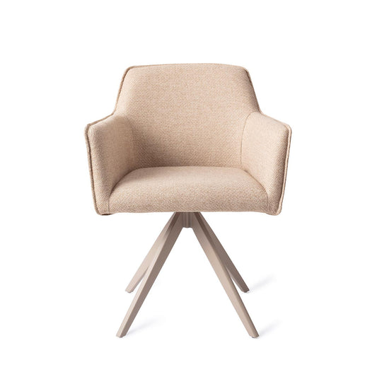 Hofu Dining Chair Wild Walnut Turn Beige