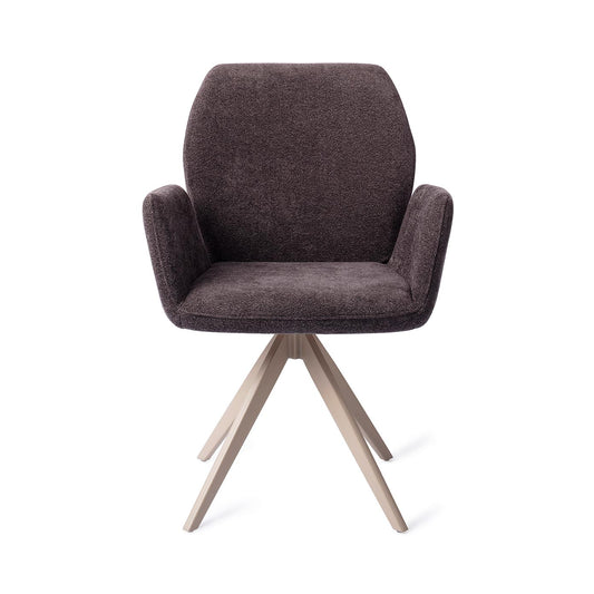 Misaki Dining Chair Almost Black Turn Beige