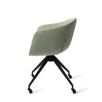 Yuni Dining Chair Jade Emperor Glide Black