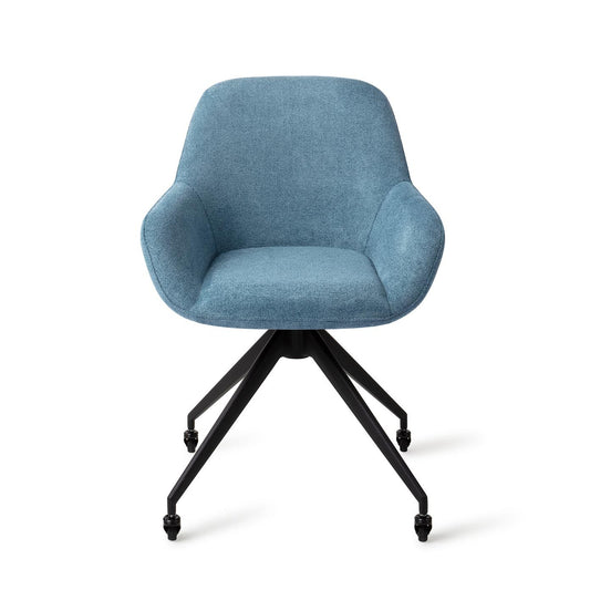 Kushi Dining Chair Ocean Eyes Glide Black