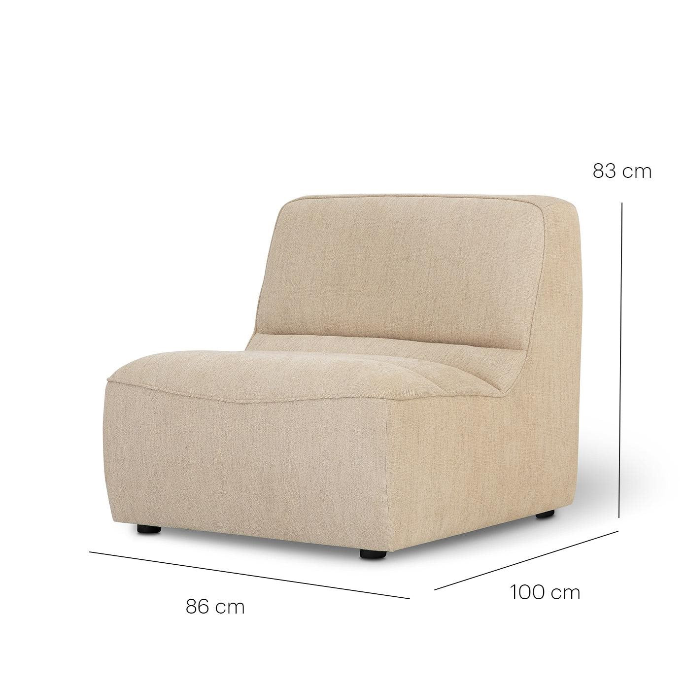 Muonist Sofa Ecru 1 Seaterer