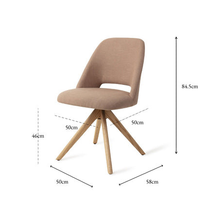 Sasue Dining Chair Luster Liver Revolve Natural