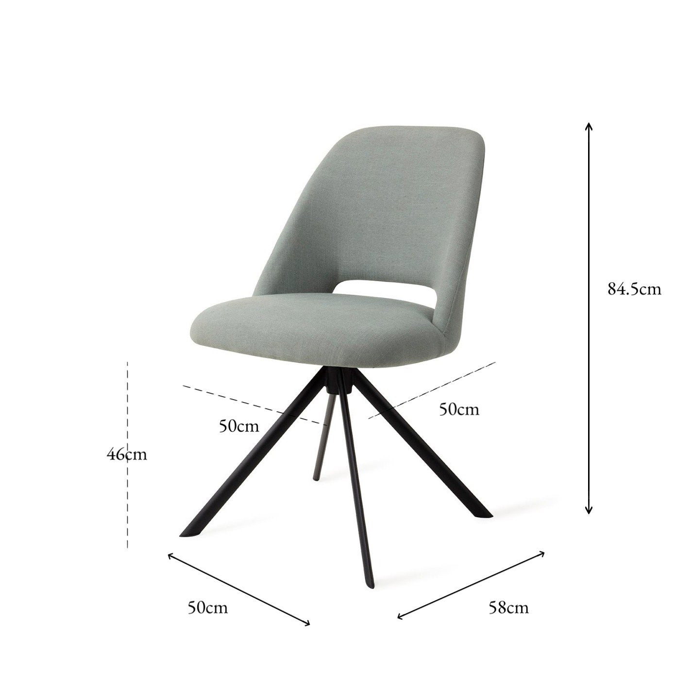 Sasue Dining Chair Sure Azure | Jesper Home