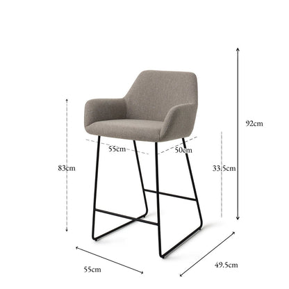 Hiroo Bar Chair Foggy Fusion Slide Counter (65 cm)
