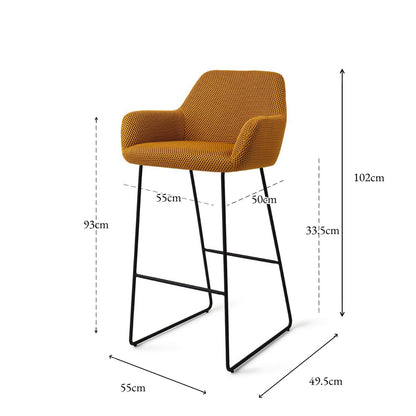Hiroo Bar Chair Groovy Garam Slide Bar (75 cm)