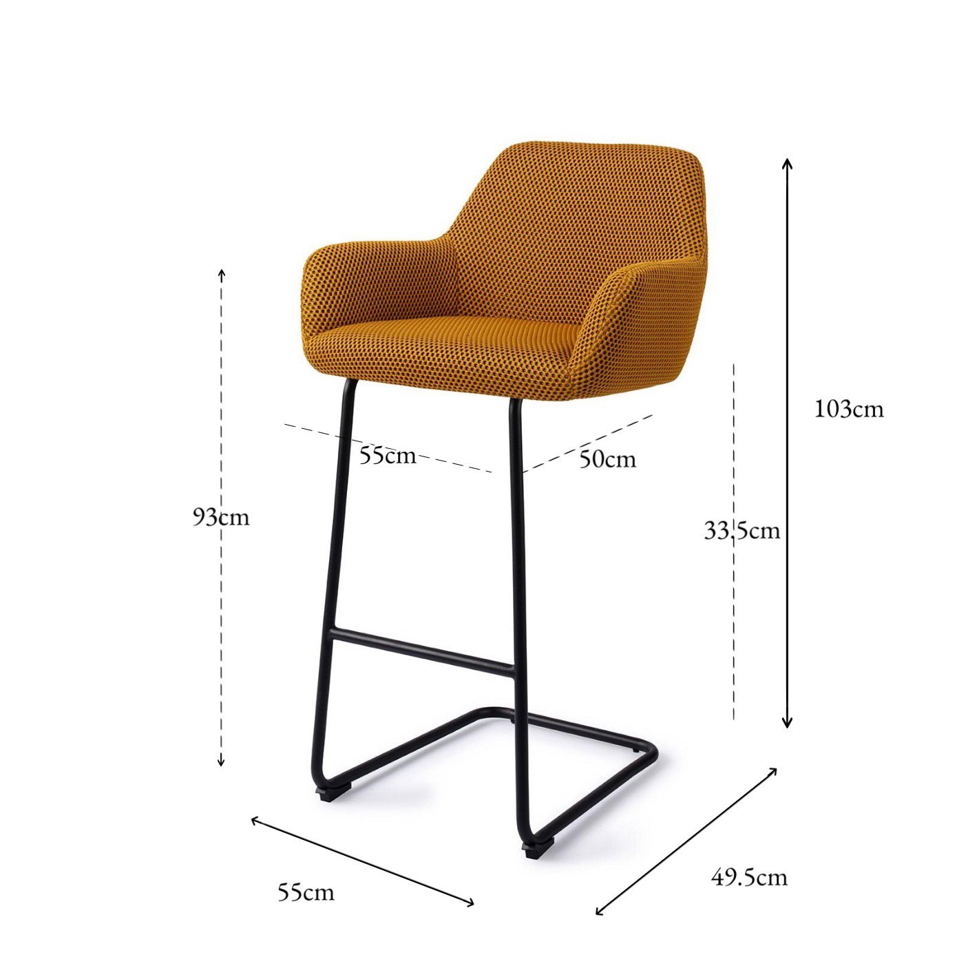 Hiroo Bar Chair Groovy Garam Arch Bar (75 cm)