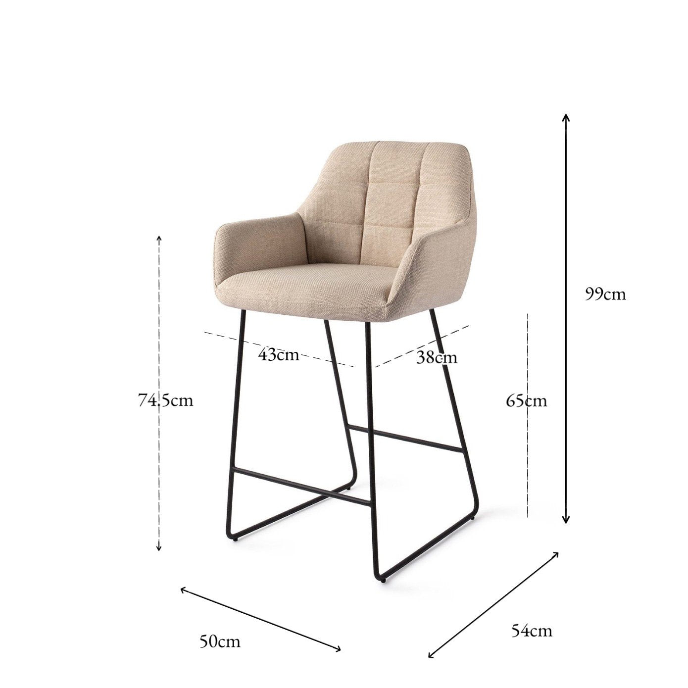 Noto Bar Chair Overnight Oats Slide Counter (65 cm)