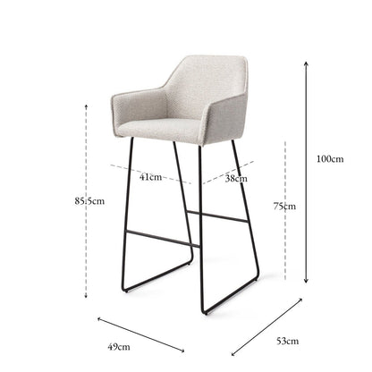 Hofu Bar Chair Checkers Charm Slide Bar (75 cm)