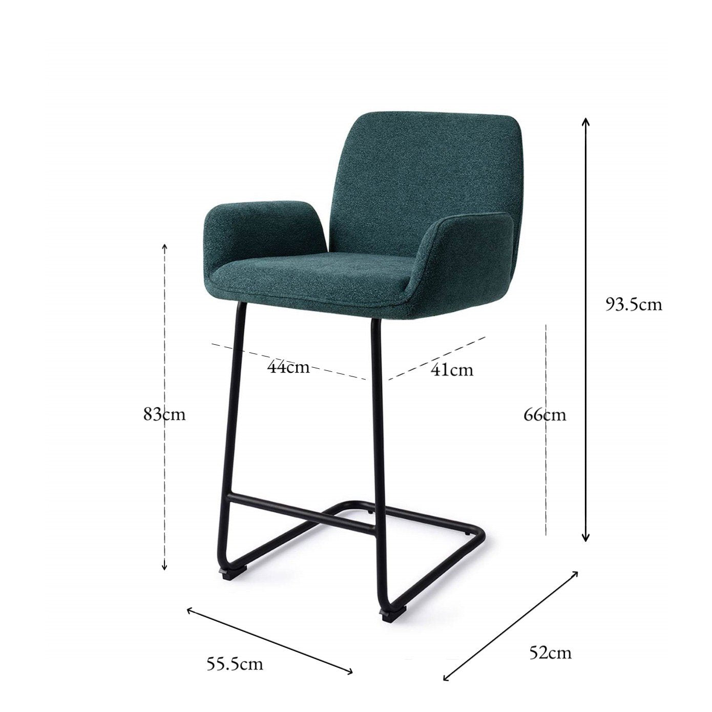 Misaki Bar Chair Merry Mermaid Arch Counter (65 cm)