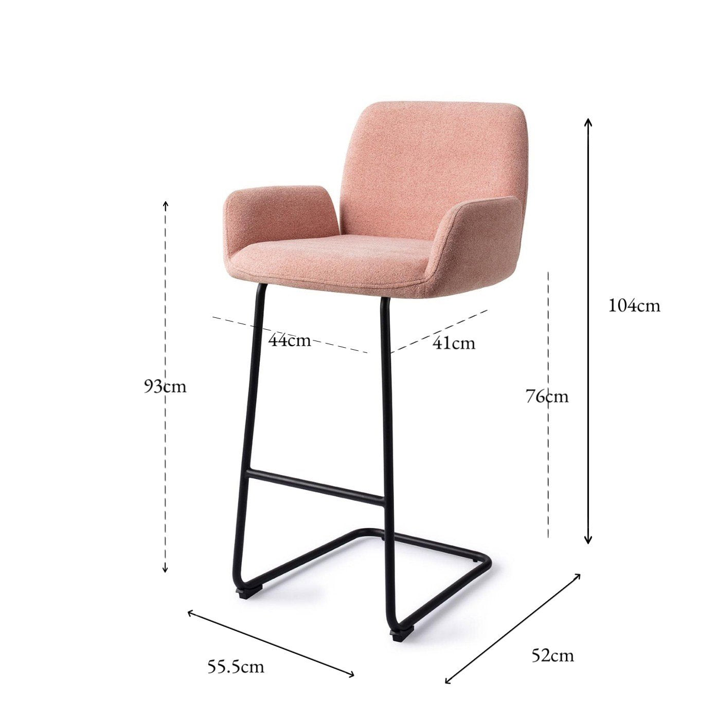 Misaki Bar Chair Anemone Arch Bar (75 cm)