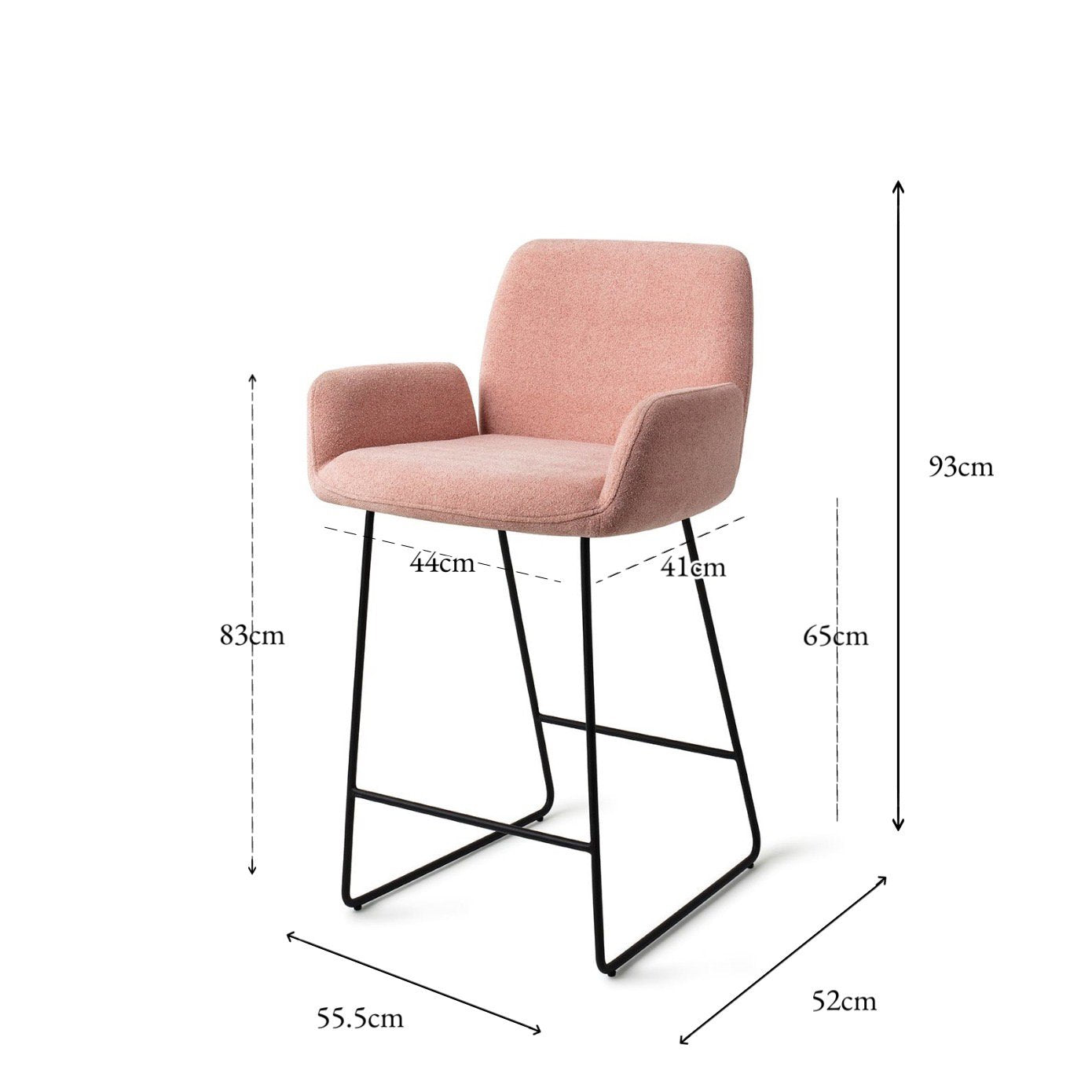 Misaki Bar Chair Anemone Slide Counter (65 cm)